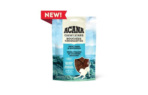 Acana Chewy Strips Skin, Coat & Digestive Support Salmon Recipe 113g
