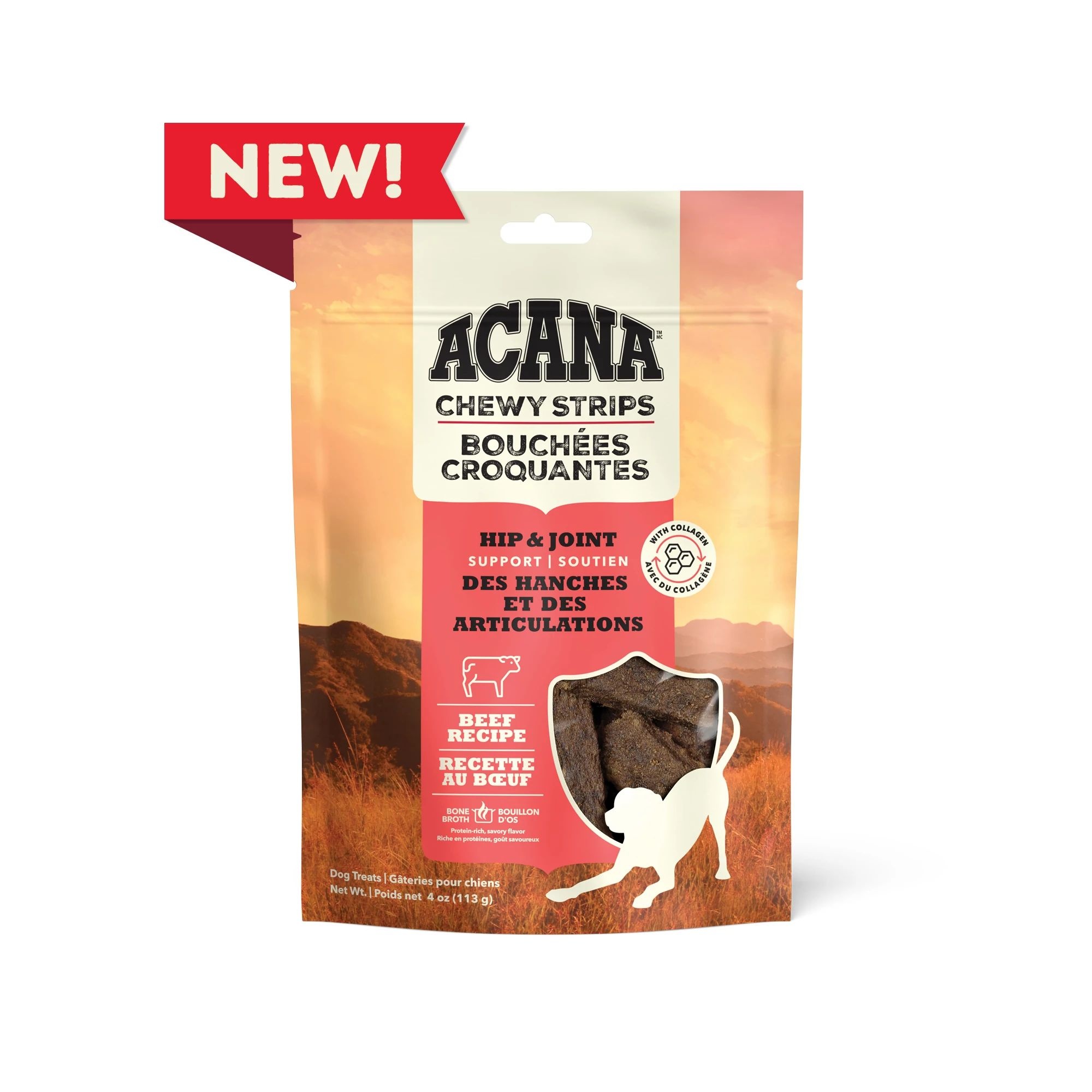 Acana Chewy Strips Beef 113g