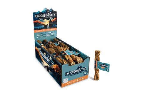 Dogginstix Braided Beef Tripe 6"