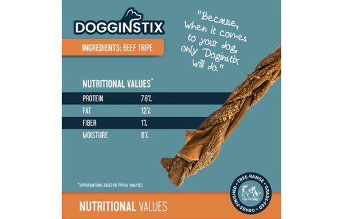 Dogginstix Braided Beef Tripe 24"
