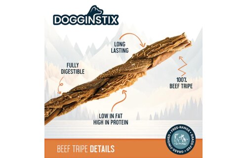 Dogginstix Braided Beef Tripe 24"