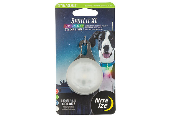 Nite Ize SpotLit XL Rechargeable Collar Light - Disc-O Select