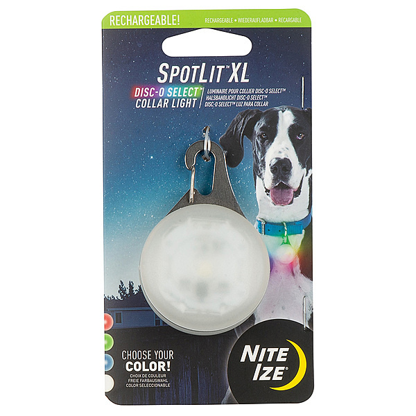 Nite Ize SpotLit XL Rechargeable Collar Light - Disc-O Select