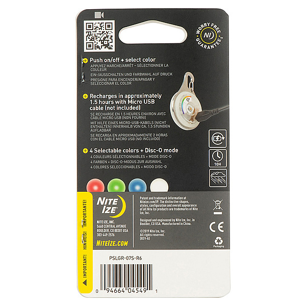 Nite Ize SpotLit XL Rechargeable Collar Light - Disc-O Select