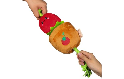 Tall Tails Tomato Treat & Tug Toy