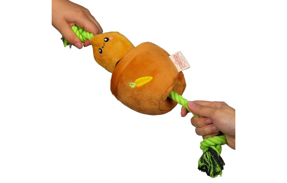 *Disc*TERRITORY Carrot Treat & Tug Toy