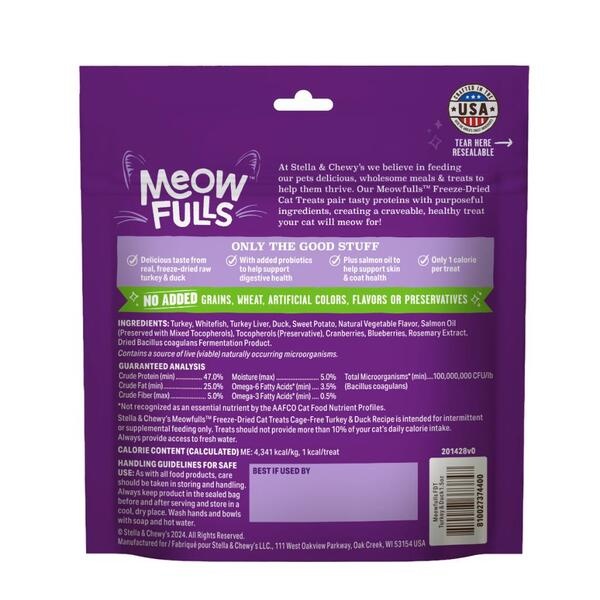 Stella & Chewy's Cat FD Turkey & Duck Treats 1.5oz