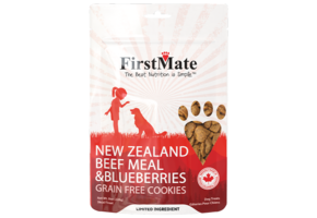 FirstMate Dog Treats Beef & Blueberries 8oz
