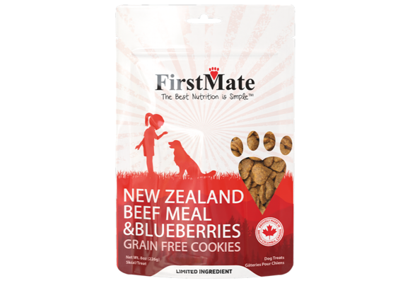 FirstMate Dog Treats Beef & Blueberries 8oz