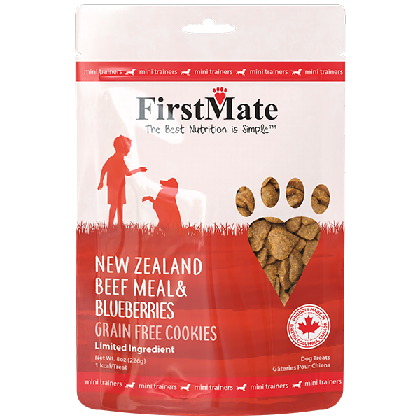 FirstMate Dog Treats Beef & Blueberries Mini Trainers 8oz