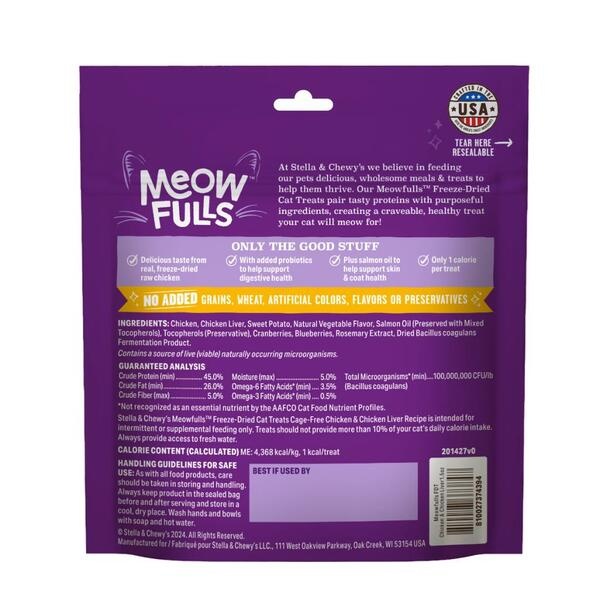 Stella & Chewy's Cat FD Chicken & Liver Treats 1.5oz