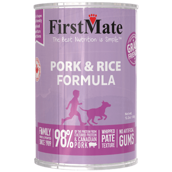 FirstMate Dog Grain Friendly Pork & Rice 12.2oz