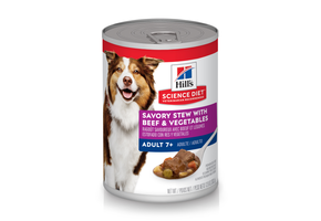 Science Diet Dog Adult 7+ Beef Stew 12.8oz