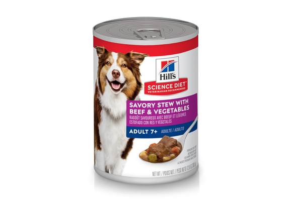Science Diet Dog Adult 7+ Beef Stew 12.8oz