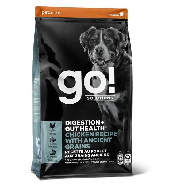 GO! Dog Gut Health Chicken & Ancient Grains 22Lb