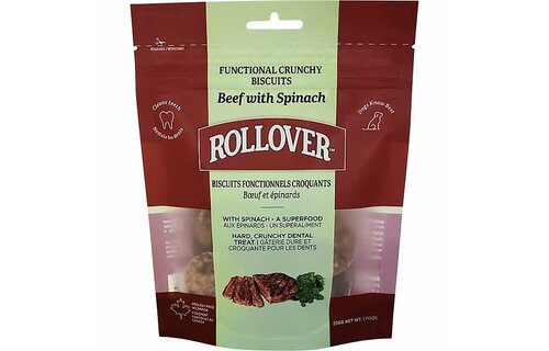 Rollover Functional Crunchy Biscuits Beef & Spinach 250g