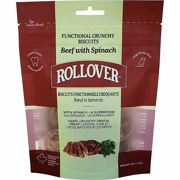 Rollover Functional Crunchy Biscuits Beef & Spinach 250g