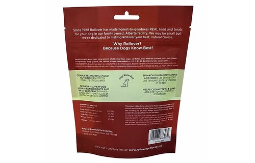 Rollover Functional Crunchy Biscuits Beef & Spinach 250g