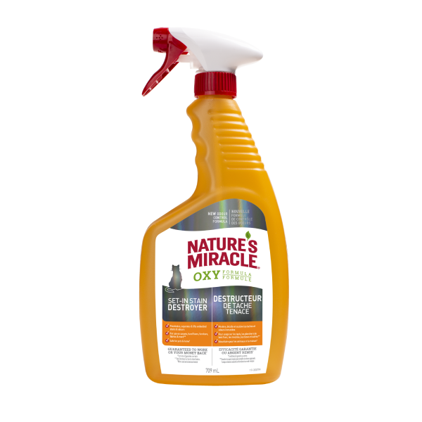 Natures Miracle Cat Oxy Set-In Stain Destroyer Spray 709mL