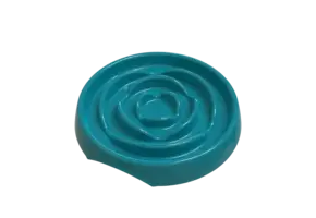 Messy Mutts Cat Melamine Slow Feeder Blue