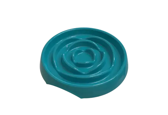 Messy Mutts Cat Melamine Slow Feeder Blue