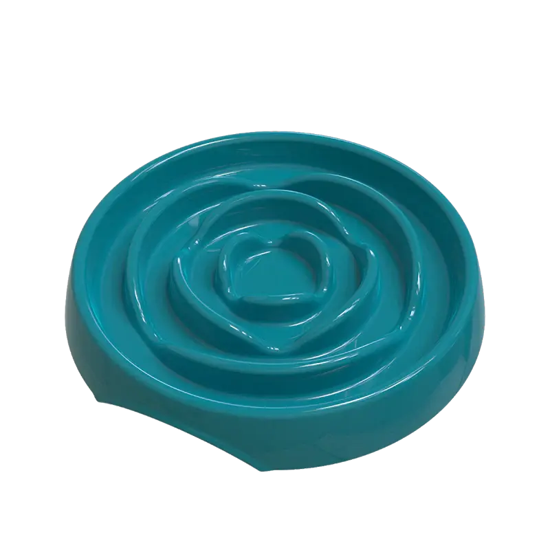 Messy Mutts Cat Melamine Slow Feeder Blue