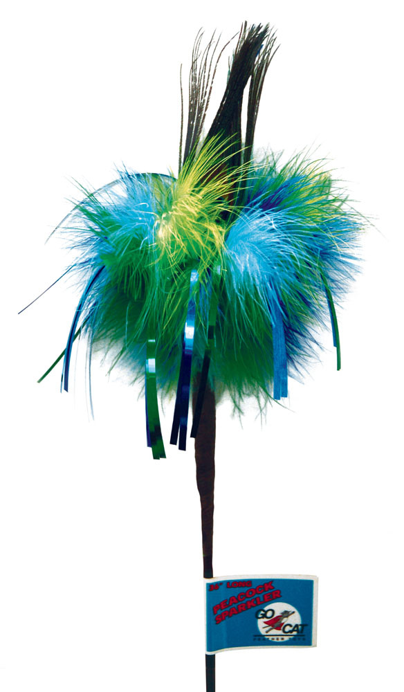 Go Cat - Long Peacock Sparkler Wand 36"