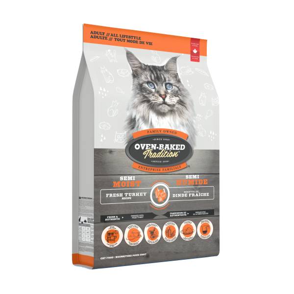 Oven-Baked Tradition Cat Semi-Moist Turkey 3Lb