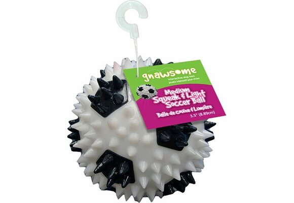 Gnawsome Squeak & Light Soccer Ball 3.5”