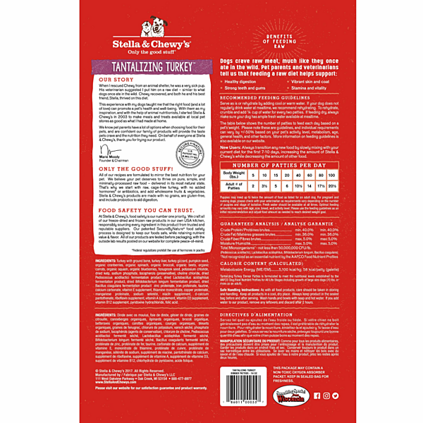 Stella & Chewy’s Dog FD Turkey Dinner 5.5oz