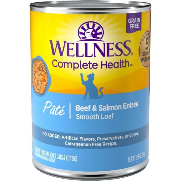 Wellness Beef & Salmon Pate Cat 12.5 oz