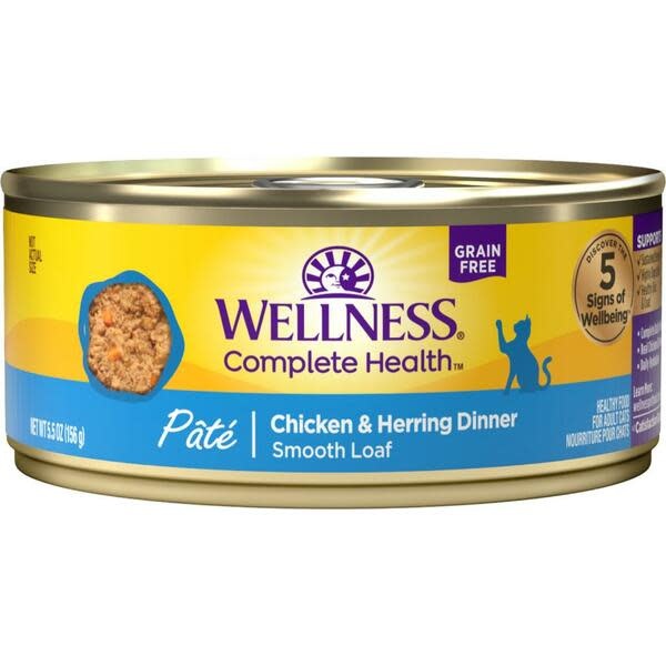 Wellness Cat Chicken & Herring Pate 5.5oz