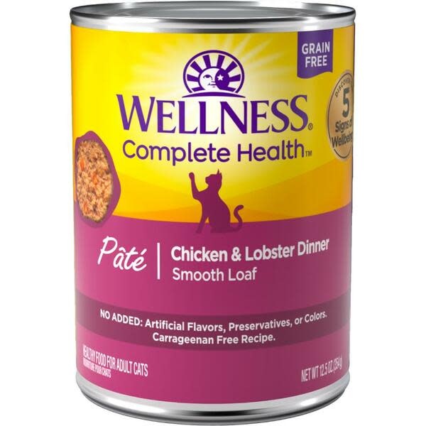 Wellness Chicken & Lobster Pate Cat 12.5 oz