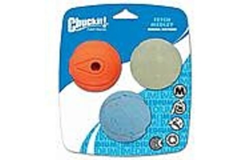 Chuckit Fetch Medley Gen 2 Medium 3pk