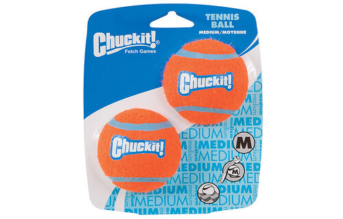 Chuckit Tennis Ball Medium 2pk