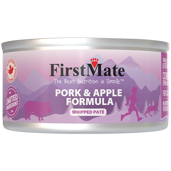 FirstMate Cat LID GF Pork & Apple 3.2oz (24cs)