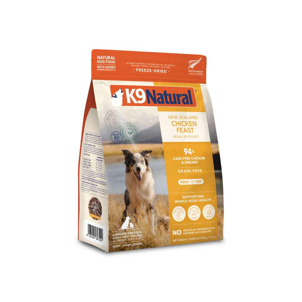 K9 Natural Dog Freeze-Dried Chicken 500 g