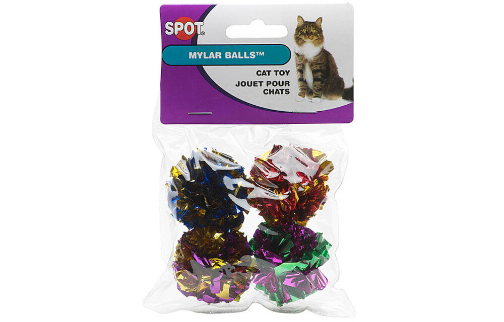 Spot Mylar Crinkle Balls 1.5” 4Pk