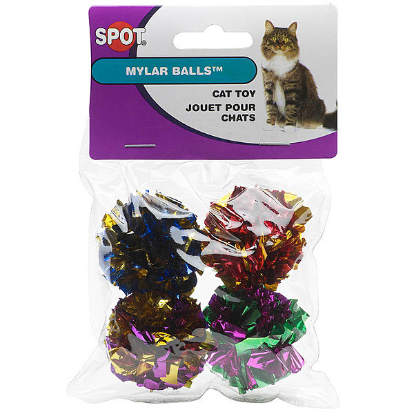 Spot Mylar Crinkle Balls 1.5” 4Pk