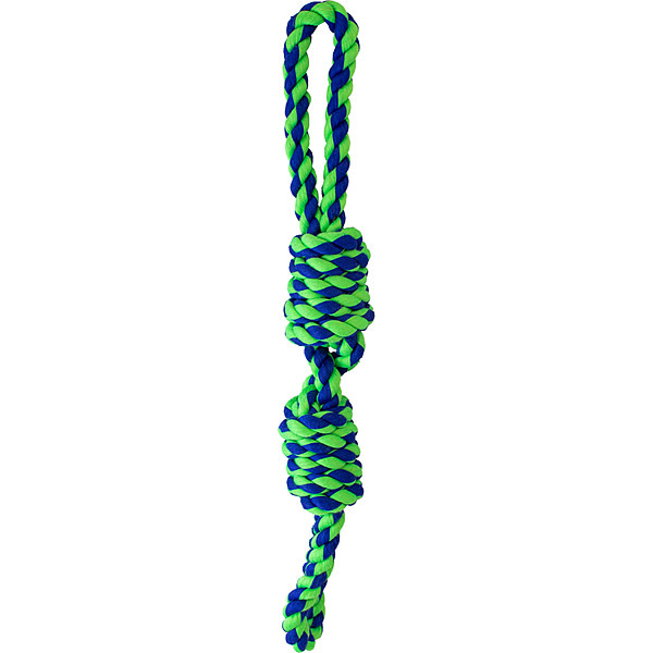 Knotty Loop Rope&Handle Blue & Green 20"