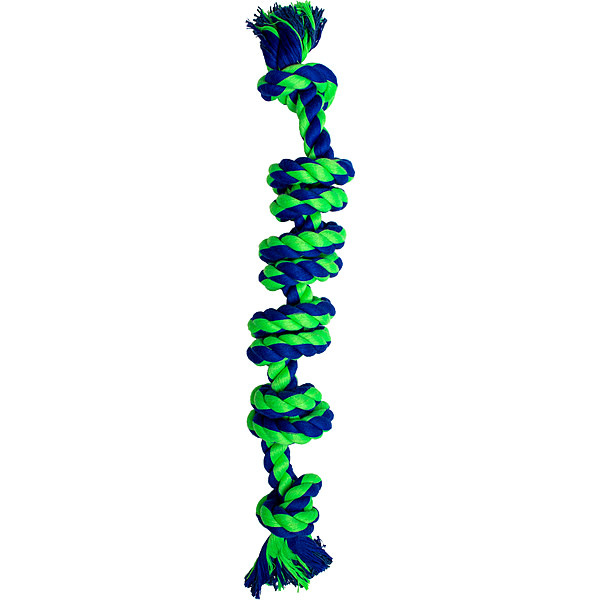 Knotty & Nice Bone Six Blue & Green 16.5 ''