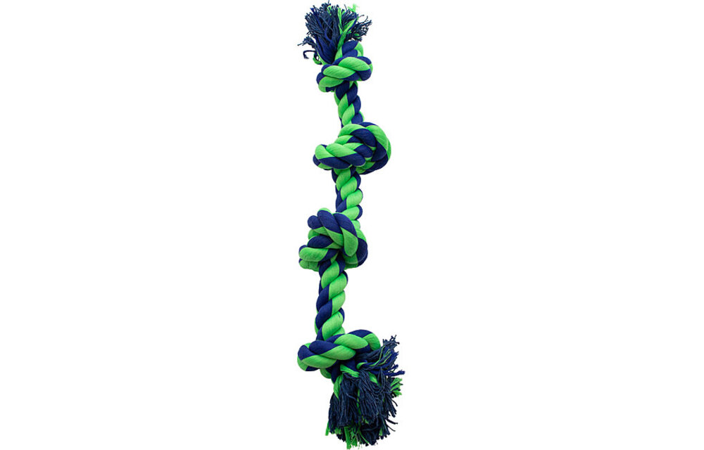 Knotty & Nice Bone Four Blue & Green 20''