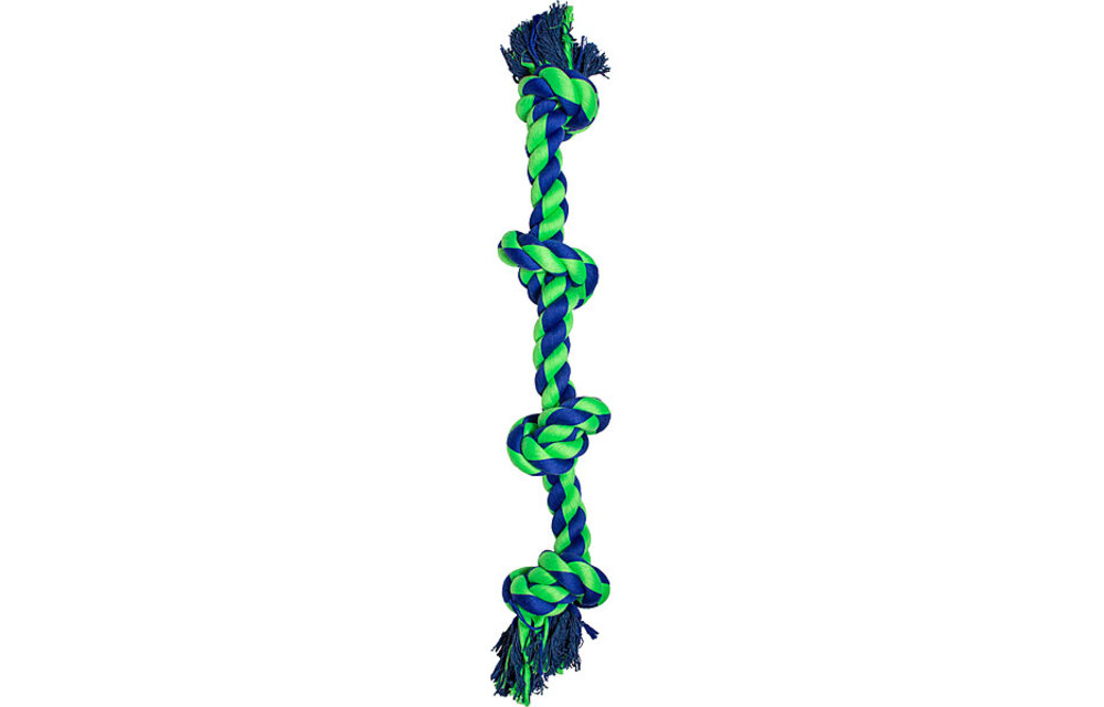 Knotty & Nice Bone Four Blue & Green 26''
