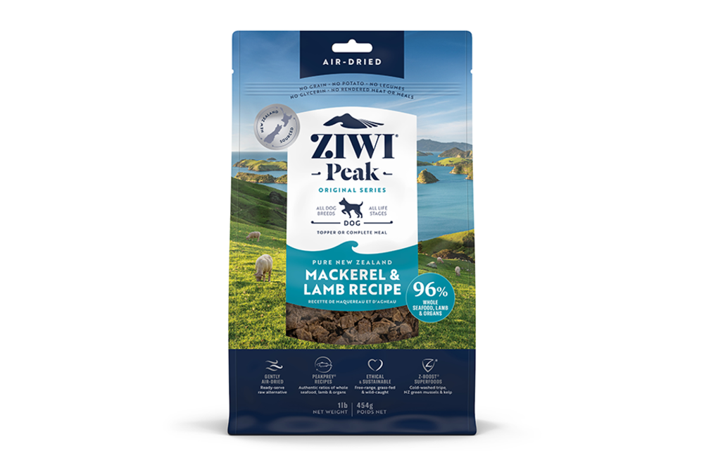 Ziwi Peak Dog Air-Dried Mackerel & Lamb 454G