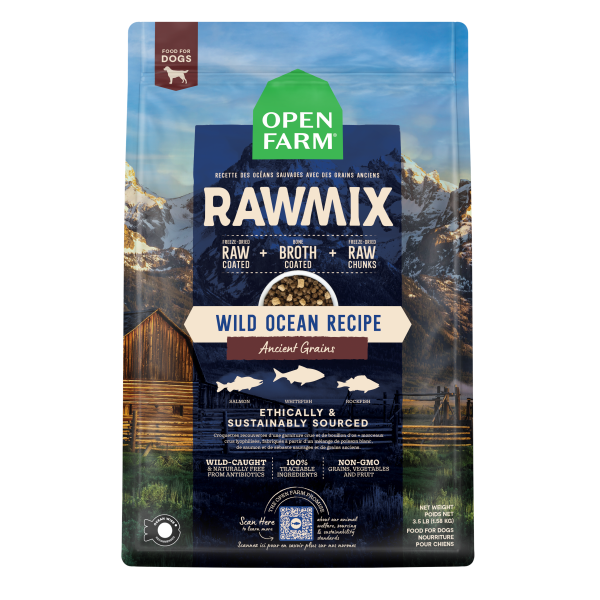 Open Farm Dog RawMix Ancient Grain Wild Ocean 3.5lb