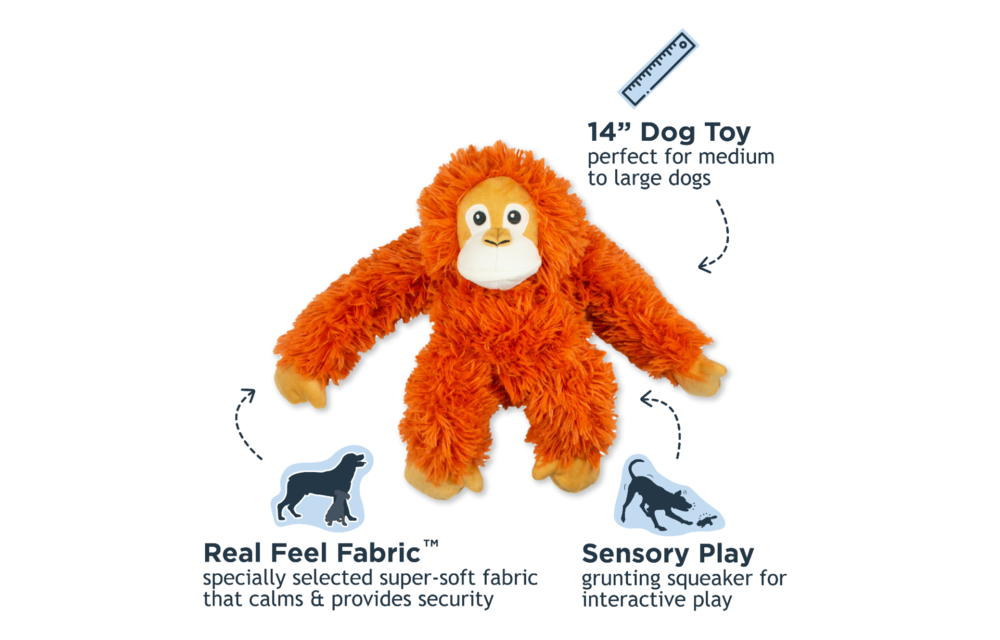 Tall Tails Rope Body Orangutan Toy 14"
