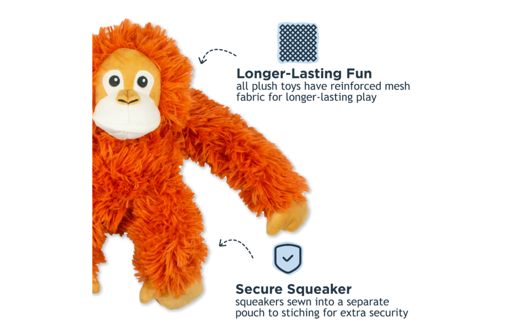Tall Tails Rope Body Orangutan Toy 14"