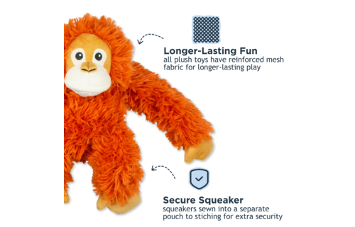 Tall Tails Rope Body Orangutan Toy 14"