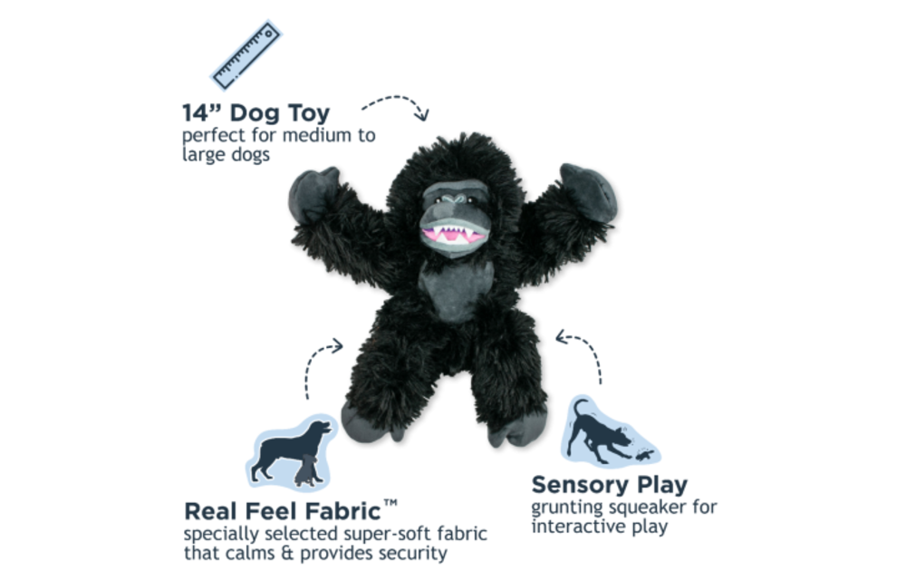 *Disc* Tall Tails Rope Body Gorilla Toy 14"