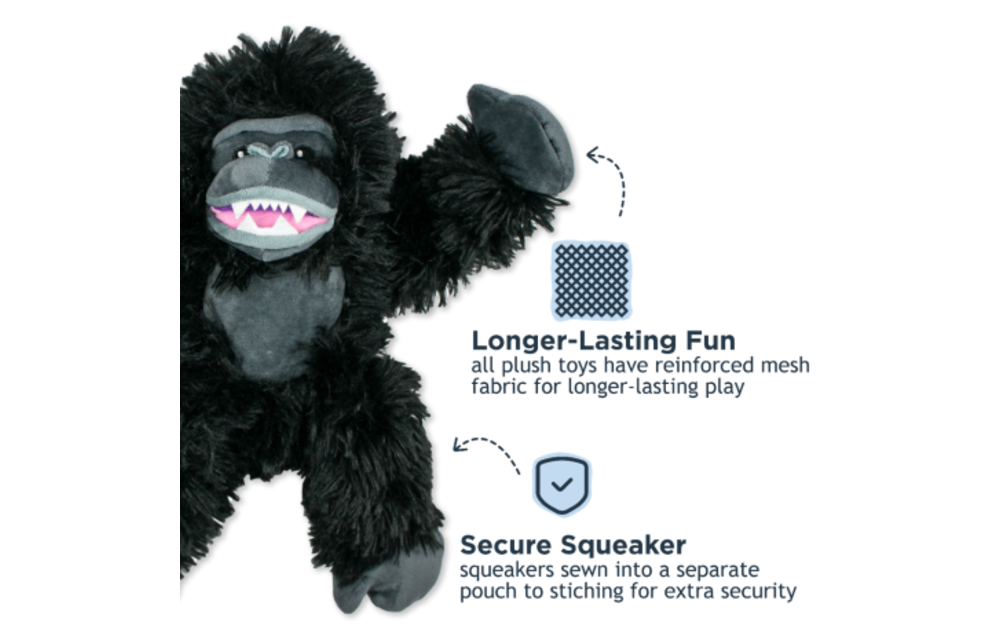 *Disc* Tall Tails Rope Body Gorilla Toy 14"